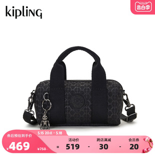 kipling女款 MINI BINA 24新休闲百搭斜挎保龄球包波士顿包斜挎包