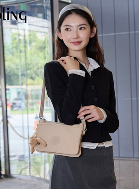 kipling女款帆布包2025秋冬经典款信封包千层包腋下包斜挎包|RIRI