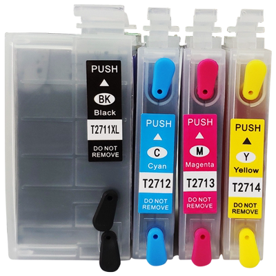 MAG适用爱普生WF-7610 7620 3620 3640彩色打印机填充墨盒wf-7110 dtwf一体机连供墨盒T2711-T2714油墨水墨盒