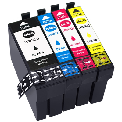 MAG适用 Epson爱普生T802墨盒WF-4720 4730 4734 4740 All-in-One Printer彩色打印机墨盒802-I 802XL墨水盒