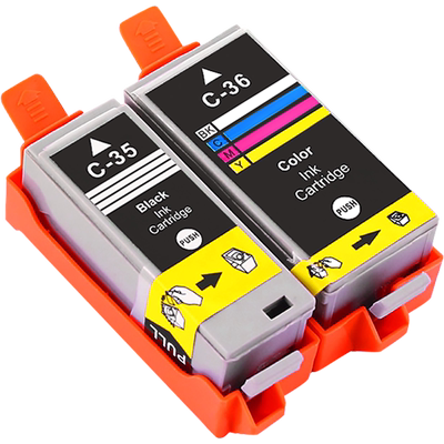 MAG适用佳能iP100墨盒iP110打印机墨盒PGI-35BK墨盒CLI-36C彩色墨盒Canon mini260 320 便携式打印机墨盒油墨