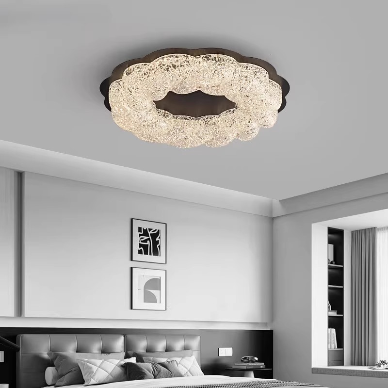 灯品仕房间卧室灯主卧树脂高端意式护眼高亮中山灯具卧室吸顶灯