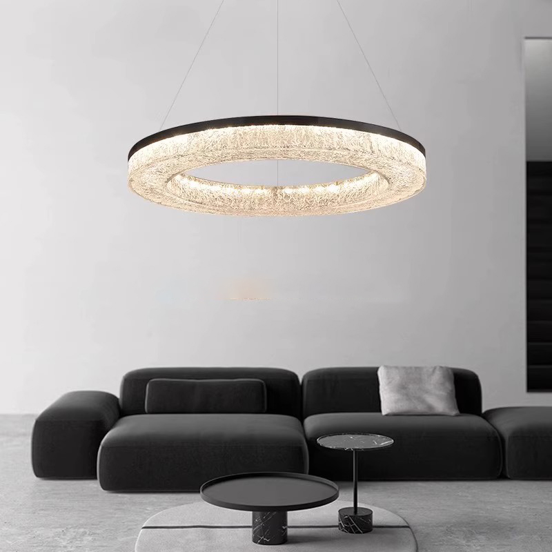 灯品仕全铜客厅吊灯大气树脂高端超亮大厅客厅主灯中山灯具简约