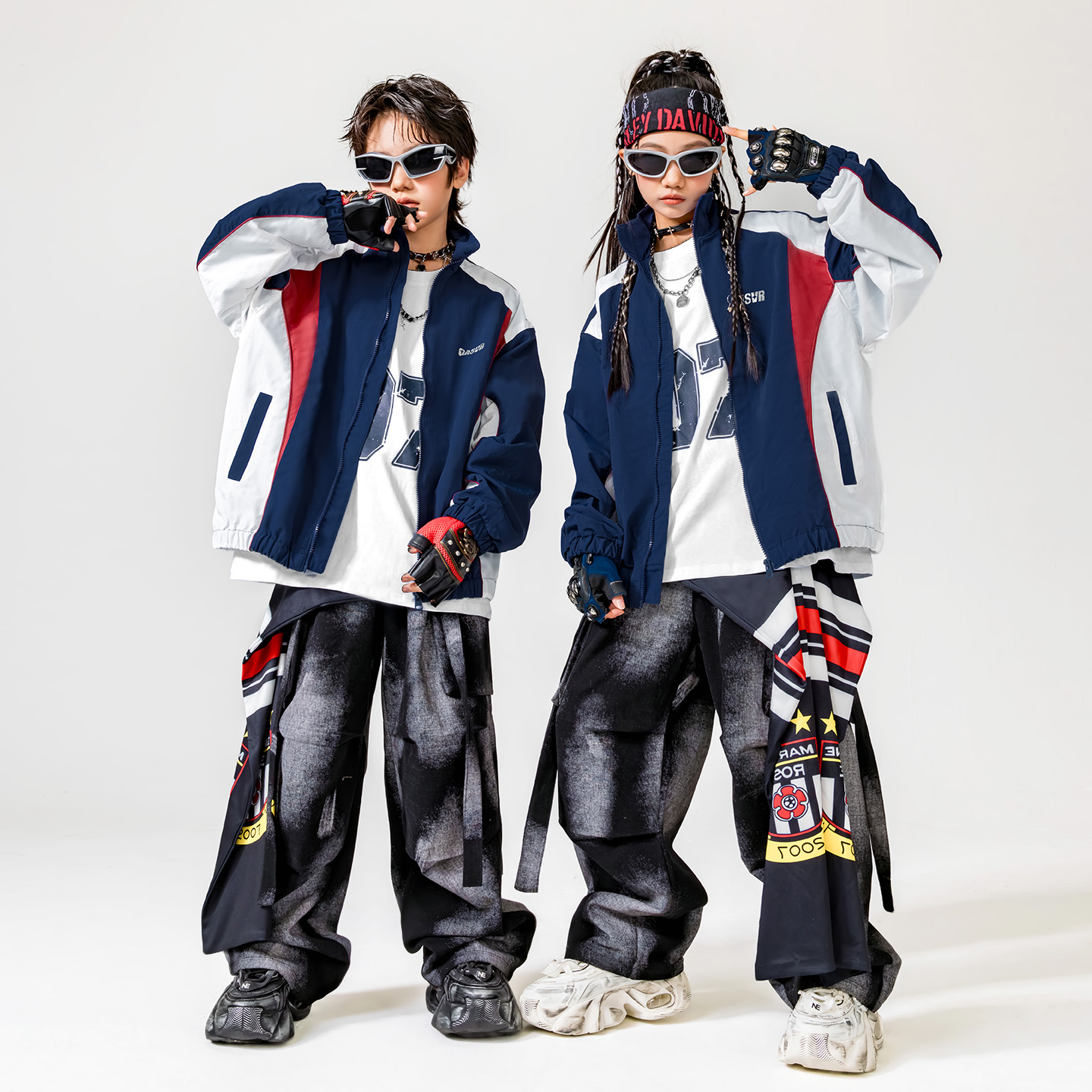 架子鼓演出服少儿街舞儿童潮服装舞台装套装潮酷嘻哈风hiphop潮服