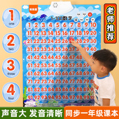 幼儿童数字1到100有声挂图早教认知卡片挂画宝宝益智玩具启蒙教具