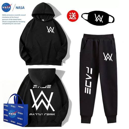 NASA嘉豪同款秋冬季衣服战衣艾伦沃克穿搭同款衣服套装strong哥潮