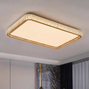 轻奢水晶客厅吸顶灯后现代高级感主卧房间灯创意全光谱书房卧室灯