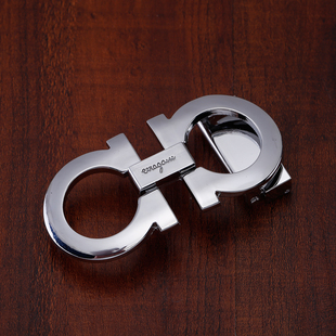 皮带扣头平滑扣双D替换单独购买腰带头8字扣头适用于有孔打孔皮带