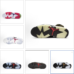 AJ6修复专业黑金橄榄绿兔八哥胭脂红外线圣日耳曼鞋底乔治城鞋底