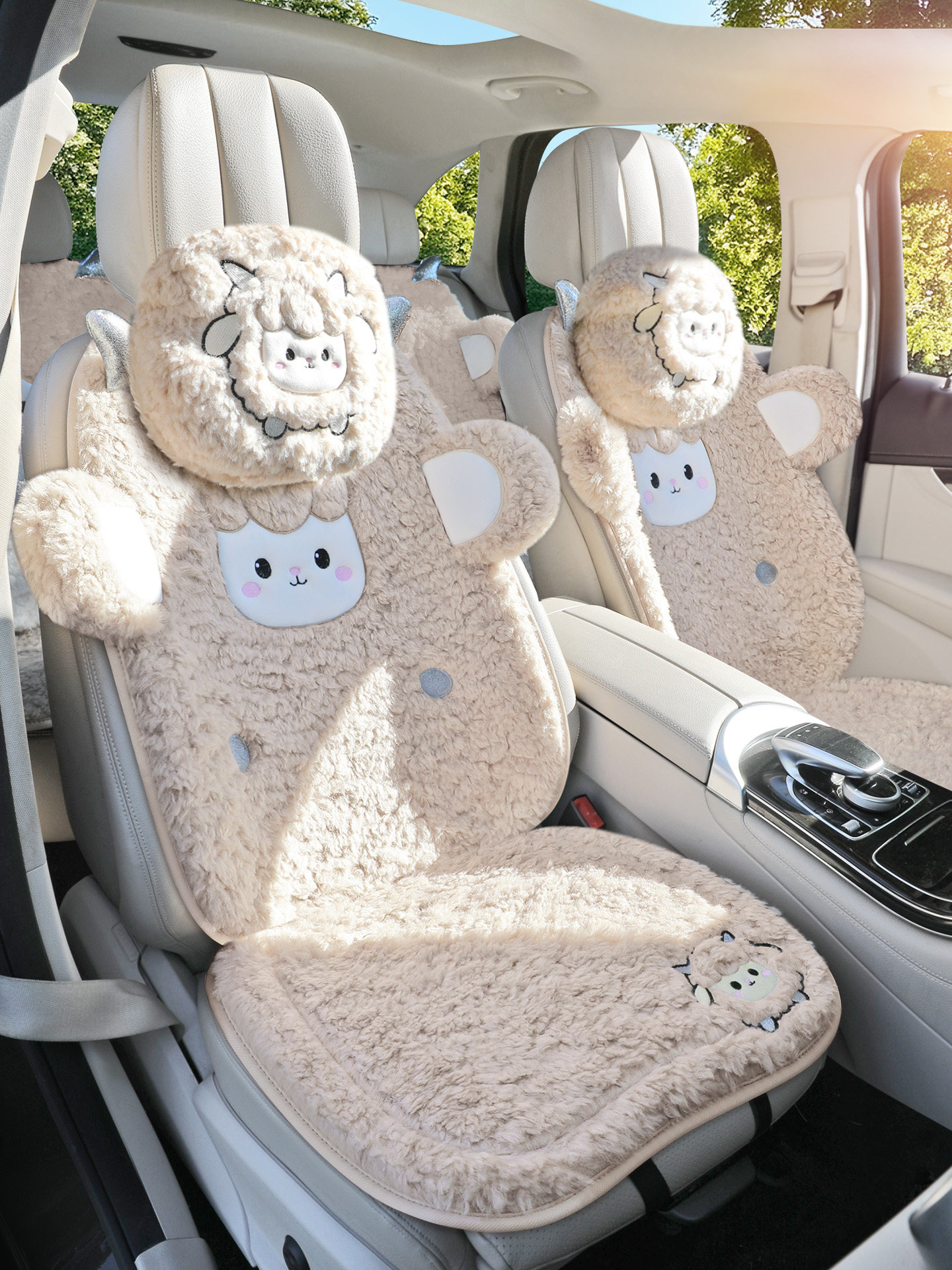 汽车坐垫冬毛绒座垫冬季羊毛座套可爱冬天单片毛绒绒2025新款车垫,汽车用品/电子/清洗/改装,通用座套/座垫,淘宝优惠券,粉丝福利购,淘宝优惠卷