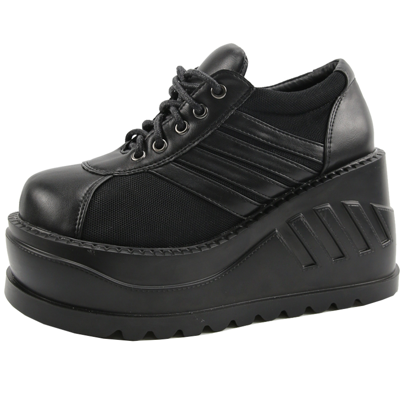 thumbnail for juicepark single shoe women's flatcake big-toed shoes Japanese Harajuku hot girls JK uniforms gothic press culture wasteland style