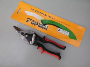 库存货特普王10寸重型航空剪左弯右弯铁皮剪白铁剪刀彩钢剪飞机剪