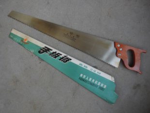 八十年代出口老货飞燕牌手板锯特大号20寸22寸木工锯木柄直齿手锯