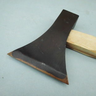 库存货德惠金象牌夹钢木工斧锻打贴钢双刃斧子带柄中刃斧头家用斧