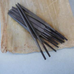 九十年代钻石牌三角锉4寸迷你三棱锉刀单纹细齿伐锯锉金工整形锉