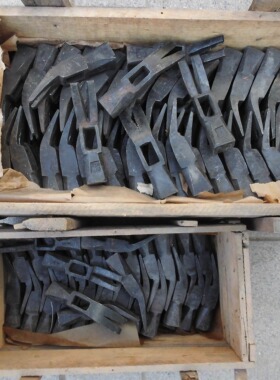 九十年代老货羊角锤铁匠手工锻打羊角锤头大小号木工起钉锤带钢印