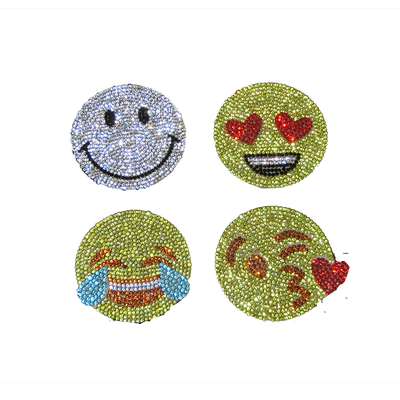 爱心雪花镶钻方向盘迷你钻石贴