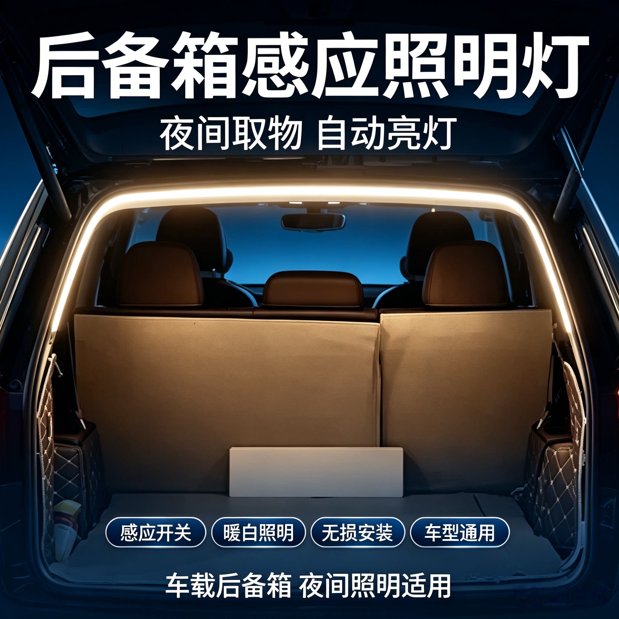 新款汽车后备箱照明灯改