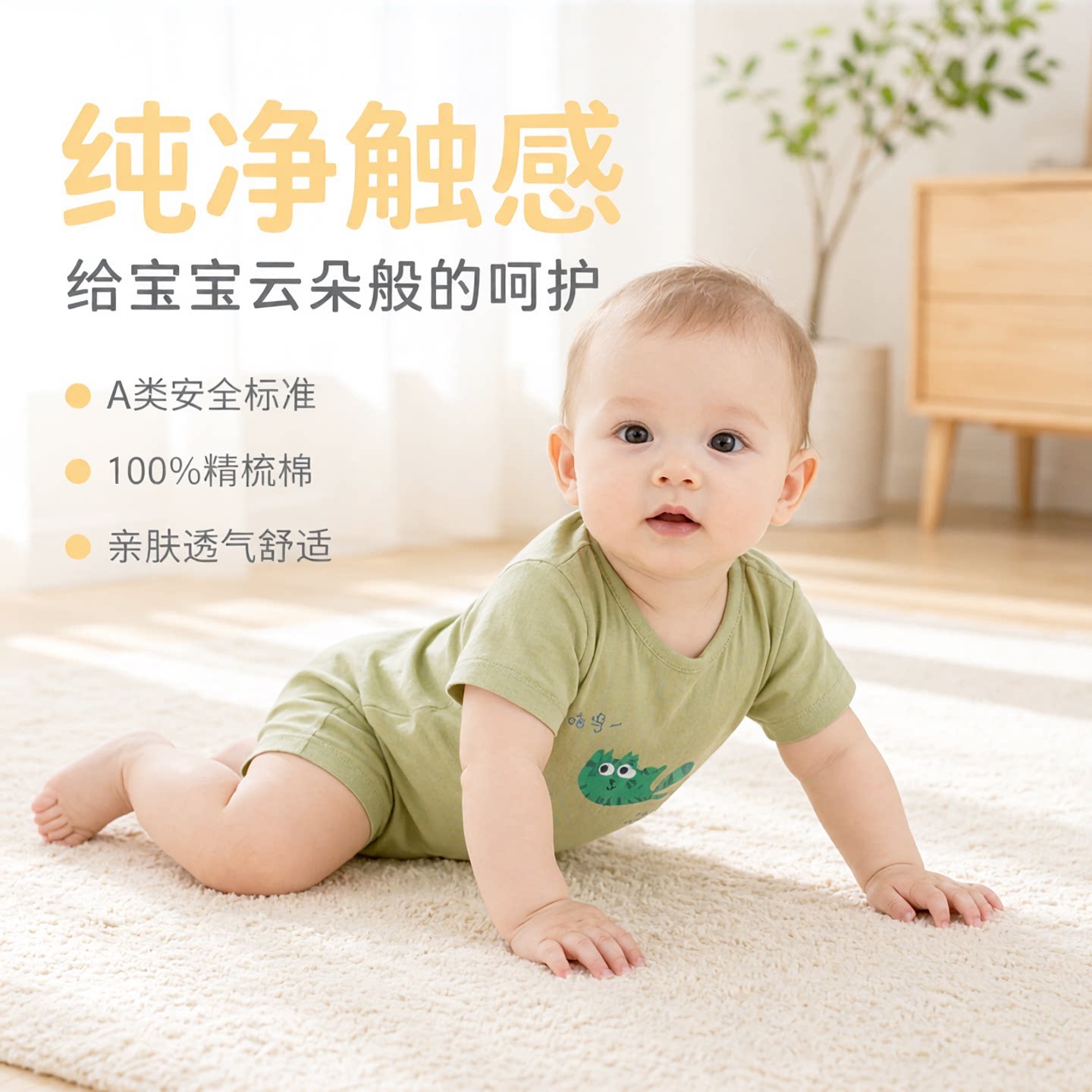 夏季A类精梳棉亲肤哈衣图片
