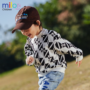 子打底衫 米乐熊儿童秋冬卫衣裤 套装 清仓