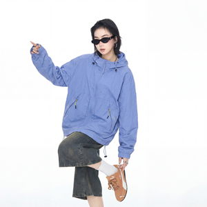 美式轻薄透气防晒衣女夏季新款UPF50+防紫外线连帽防晒服外套上衣