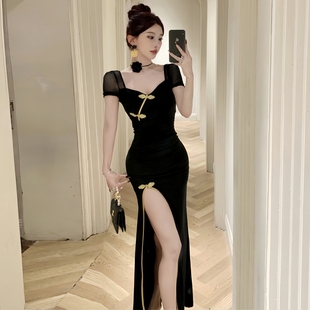 夜总店夜场性感旗袍长裙养生spa洗浴柔式按摩足疗足浴技师工作服