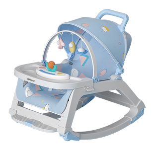 婴儿安抚摇摇椅躺椅新生儿童摇篮床推车哄睡宝宝遛娃带娃睡觉神器