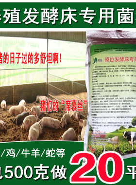 干撒式原位发酵床专用Em菌种养殖小鸡鸭猪牛羊蛇阳台制作垫料技术