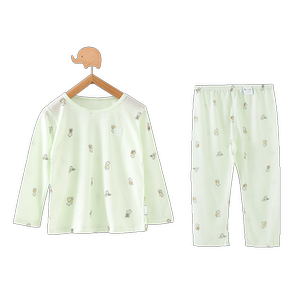 童泰无疆专卖店童泰宝宝套装夏季纯棉薄款婴儿衣服男女童家居服提花网眼空调服