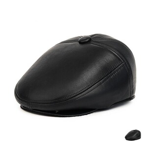 帽子男款2025新款秋冬季加绒防寒皮帽中老年男士防风保暖老人帽子