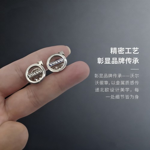 沃尔沃车标胸针北欧简约风精工打造车迷现货发售彰显优雅与安全！