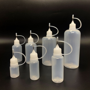 分装瓶黑色避光针管瓶20ml纹身纹绣挤压瓶软胖子美甲美缝胶水塑料