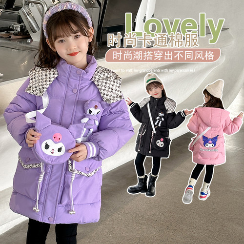 新款女童羽绒棉服加厚外套冬季