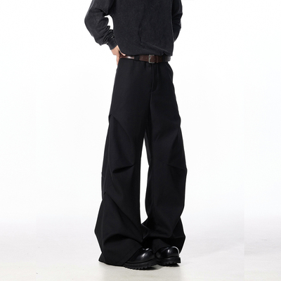 垂感高街直筒宽松裤子