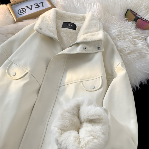 美式高级感皮衣外套男冬季