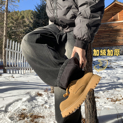 V37加绒牛仔裤男款2024秋冬