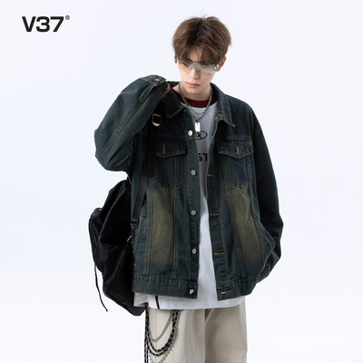 美式复古水洗牛仔外套