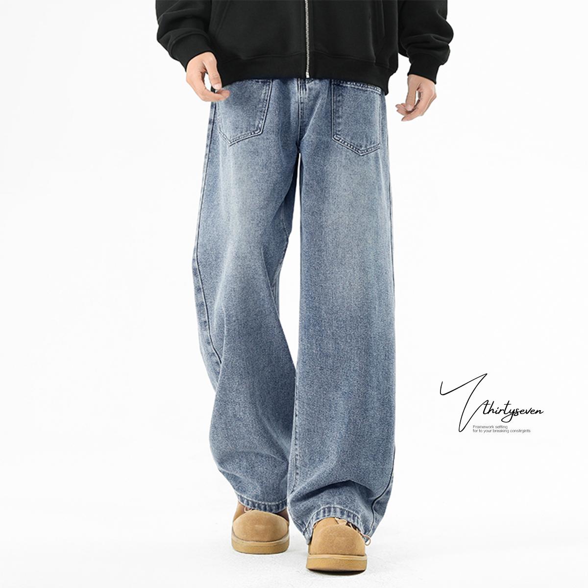 V37个性设计感裤子男2025春秋