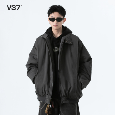 美式立体剪裁解构棉服外套男