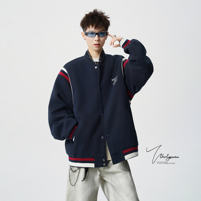 美式泽西风情侣棒球服夹克男