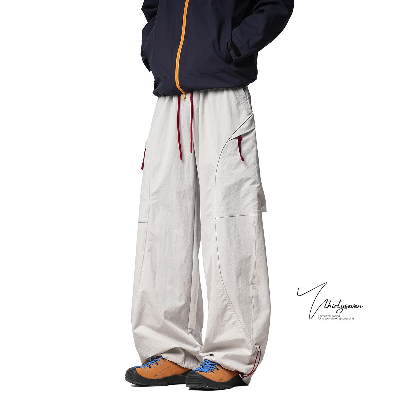 美式复古户外冲锋工装休闲裤男