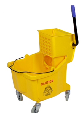 白云AF08079单桶榨水车拖墩布酒店拖把桶挤水桶挤水车24升32L36L