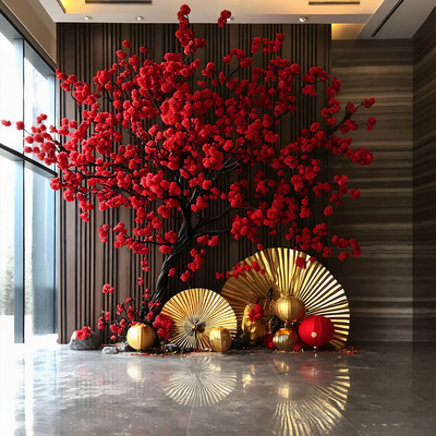 2026新年装置艺术大型摆件装饰树