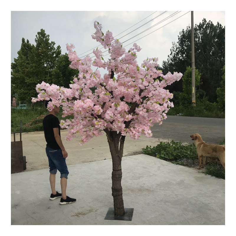 大型绿植室内装饰仿真樱花树摆件