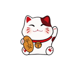 卡通可爱招财猫咪暴富动漫创意装饰划痕遮挡摩托车玻璃电动车贴纸