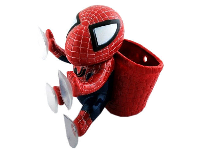 车载蜘蛛侠卡通公仔 Q版吸盘蜘蛛侠公仔 装饰 创意摆件 汽车饰品