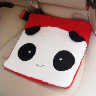 德纳里 汽车头枕可爱卡通护颈枕 车枕车用腰靠垫 熊猫头枕 抱枕被