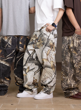 AVENUESON大道之子2025三色树枝迷彩休闲长裤