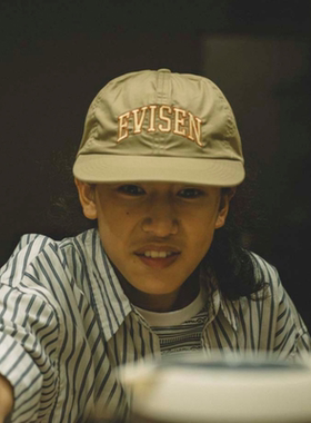 EVISEN 25SS COLLEGE 6 PANEL三色经典刺绣logo六片帽鸭舌棒球帽
