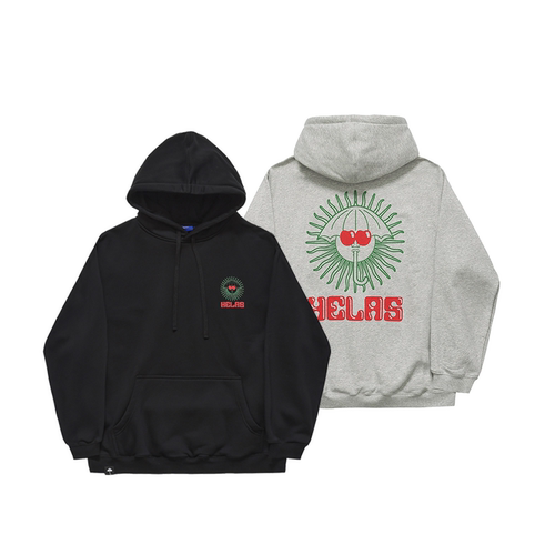 【法国】HELAS 26SP IBIZ HOODIE 双色经典太阳雨伞印花LOGO卫衣